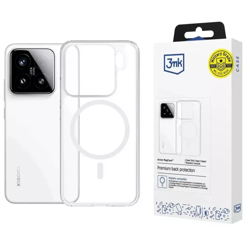 Handyhülle 3MK Armor MagCase für Xiaomi 15 — robuste, leichte Schutzhülle