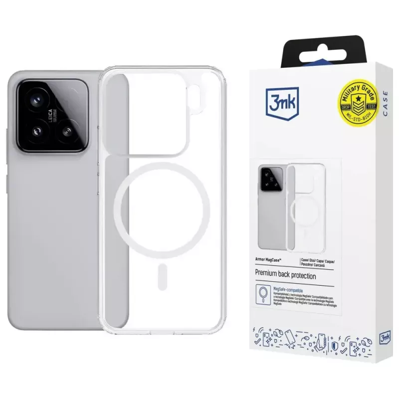 Schutz-MagCase Armor von 3MK für Xiaomi 15 Pro — schlanke, strapazierfähige Handyhülle