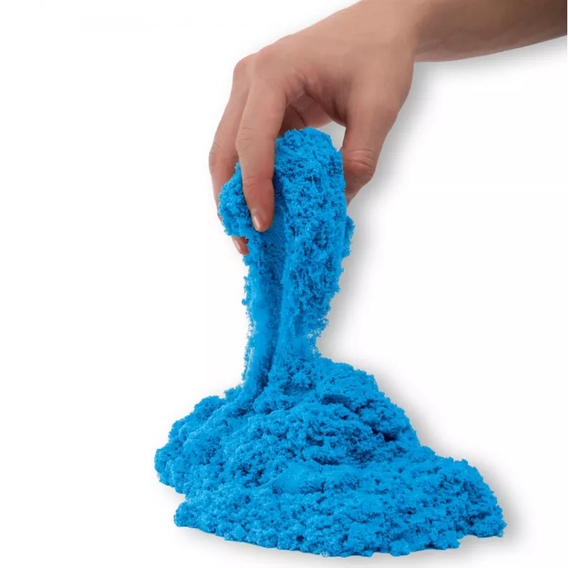 Kinetic Sand, 2 Pfund blauer Spielsand, formbare sensorische Spielzeuge für Kinder, wiederverschließbarer Beutel (Verpackung kann variieren), für Kinder ab 3 Jahren