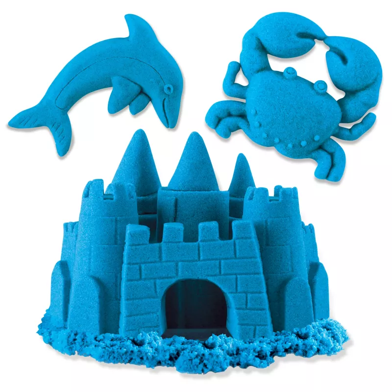 Kinetic Sand, 2 Pfund blauer Spielsand, formbare sensorische Spielzeuge für Kinder, wiederverschließbarer Beutel (Verpackung kann variieren), für Kinder ab 3 Jahren