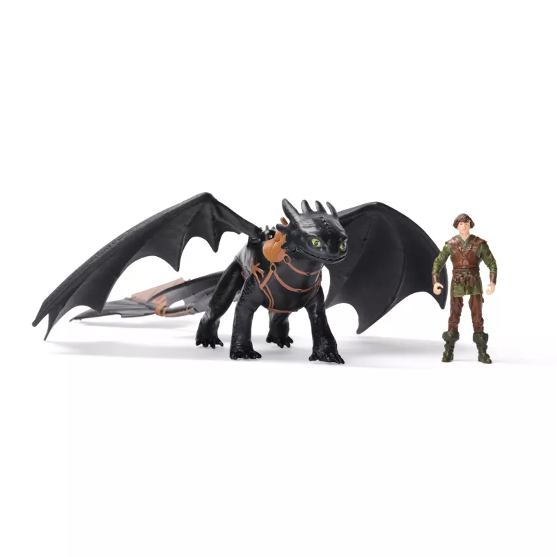 DreamWorks Dragons, Drachenzähmen leicht gemacht, Ohnezahn & Hicks, Wikinger Duo Actionfiguren, Kinderspielzeug für Jungen ab 4 Jahren