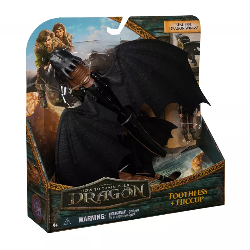 DreamWorks Dragons, Drachenzähmen leicht gemacht, Ohnezahn & Hicks, Wikinger Duo Actionfiguren, Kinderspielzeug für Jungen ab 4 Jahren