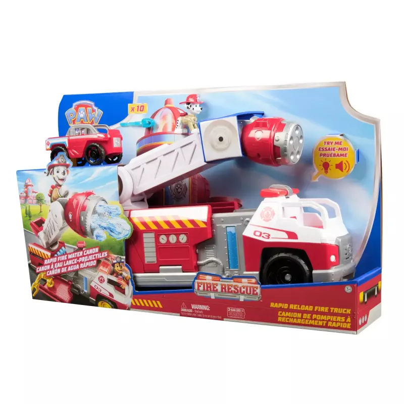 Feuerwehrauto PAW Patrol Rapid Reload Fire Truck mit Marshall-Figur (beschädigte Verpackung)