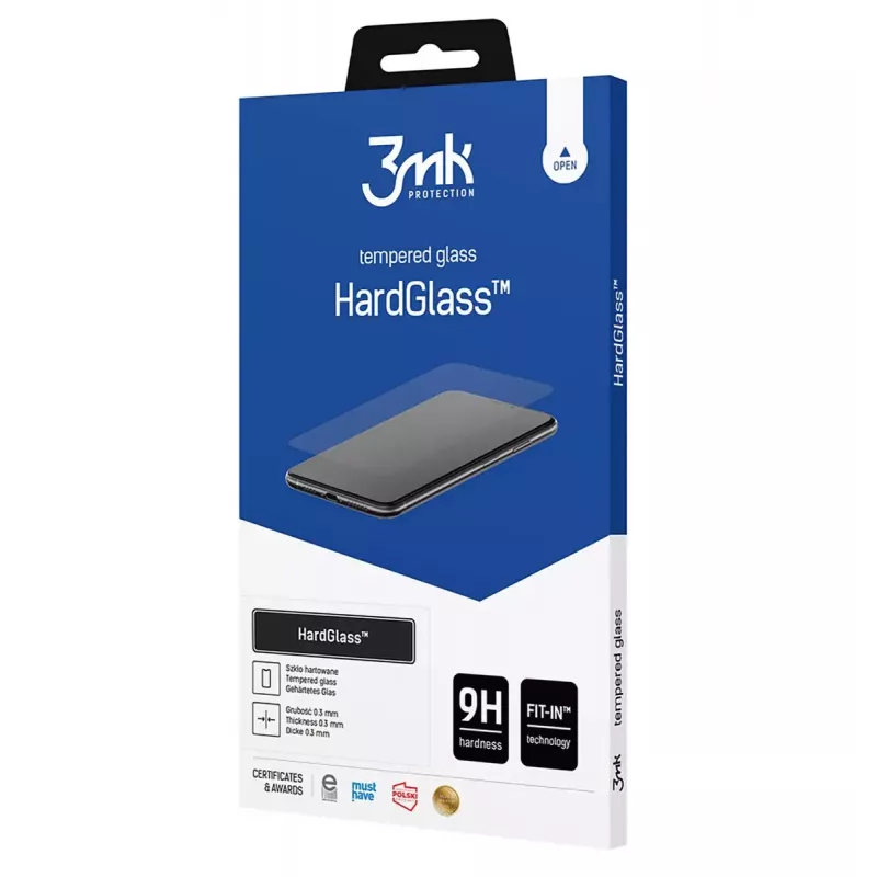 3MK HardGlass Clear Displayschutzfolie Apple iPhone 16 stoßfest kratzfest