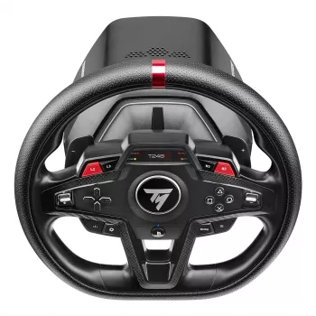 Lenkrad und Pedale Thrustmaster T248R Schwarz — USB, Hybrid-Antrieb, Force Feedback, LCD-Display, Lederlenkrad