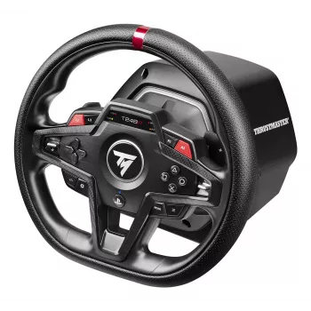 Lenkrad und Pedale Thrustmaster T248R Schwarz — USB, Hybrid-Antrieb, Force Feedback, LCD-Display, Lederlenkrad