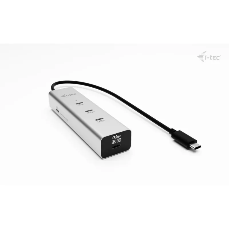 i-tec Metal USB-C Charging HUB 5-Port mit USB-C Video 8K + Power Delivery 85W