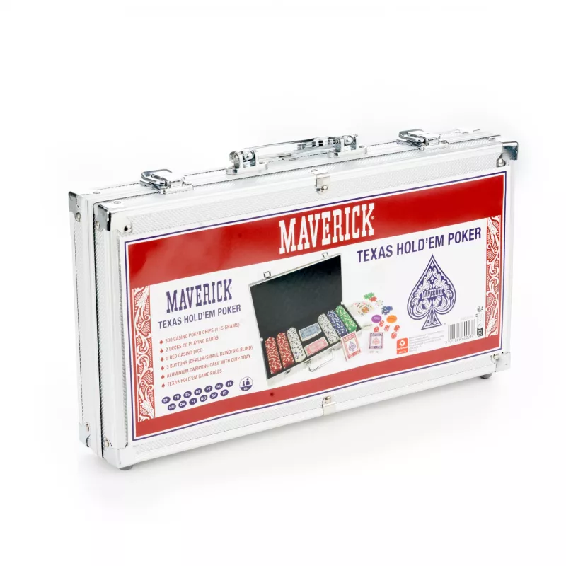 Pokerset Cartamundi Maverick — Kunststoff-Chips 11,5 g, Koffer 385×240×65 mm