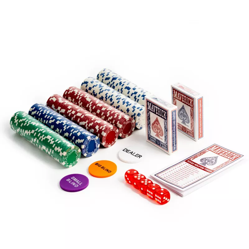 Pokerset Cartamundi Maverick — Kunststoff-Chips 11,5 g, Koffer 385×240×65 mm