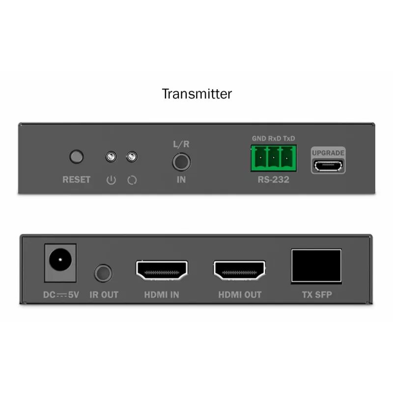 DIGITUS HDMI Fiber Extender Set - 4K/60Hz, 40 km/300m Schwarz