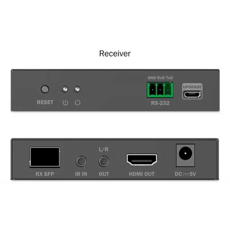 DIGITUS HDMI Fiber Extender Set - 4K/60Hz, 40 km/300m Schwarz