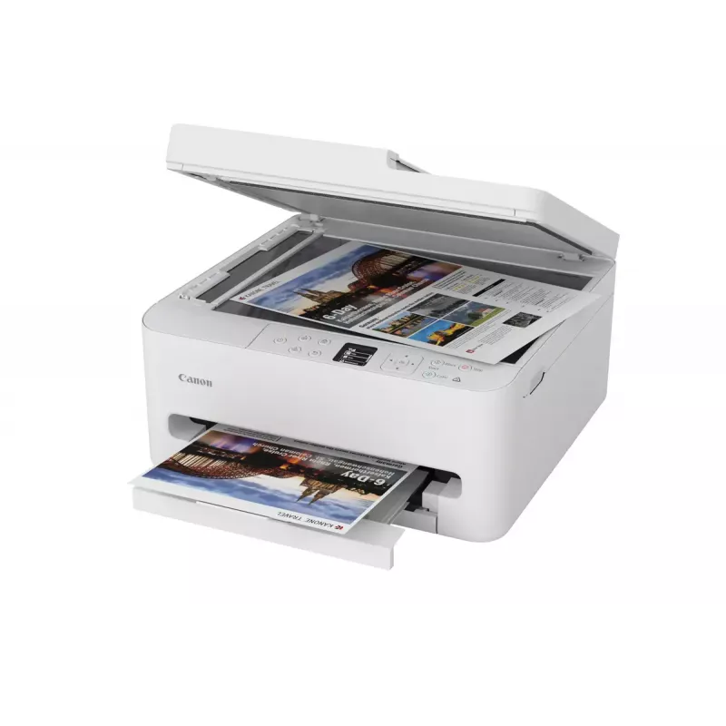 Multifunktions-Tintenstrahldrucker Canon PIXMA TS7550i — A4, 1200×1200 DPI, WLAN, Farbe Scannen/Kopieren, Duplexdruck (Weiß)