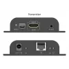 DIGITUS HDMI IP Extender Set - 4K/60Hz 120/200 m, Eins-zu-Viele, CAT, Schwarz