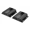 DIGITUS HDMI IP Extender Set - 4K/60Hz 120/200 m, Eins-zu-Viele, CAT, Schwarz