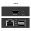DIGITUS HDMI KVM Extender Set – 4K/30Hz 40/70m PoC CAT Schwarz