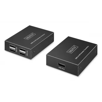 DIGITUS USB Extender - USB 2.0 4x USB-A ports 150m For use with CAT6 (or higher) Kabel