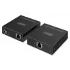 USB 3.2 Gen1 CAT-Extender von DIGITUS DA-73121 — 5 Gbit/s, 4 Ports (3× USB-A, 1× USB-C), 100 m, DC-betrieben
