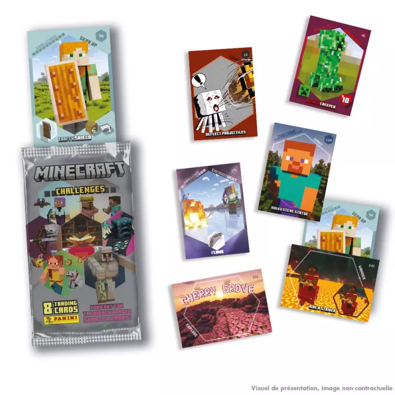 Panini Minecraft Sammelkarten Sachets Display, 18 Stk.