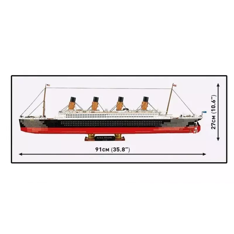 Konstruktionsset Cobi R.M.S. Titanic Modell, 3.260 Kunststoffblöcke (COBI-1686)