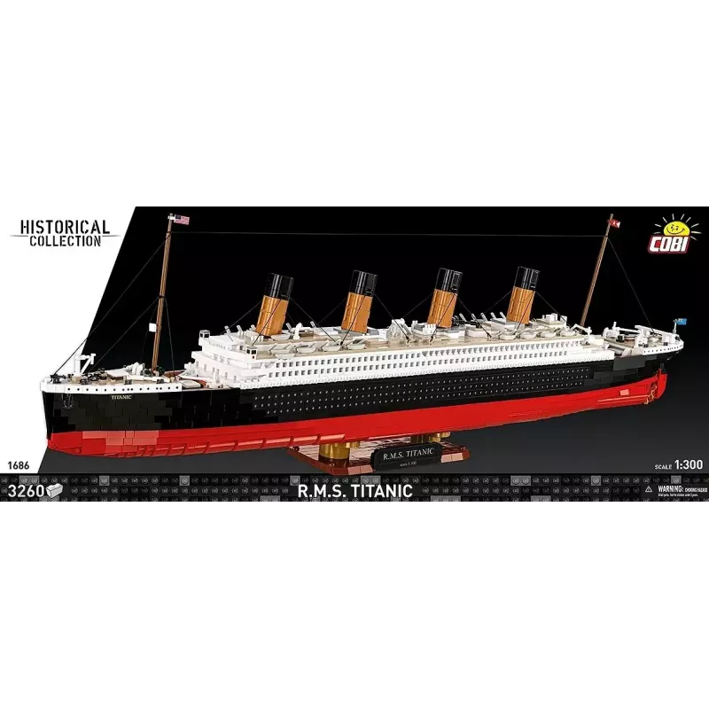 Konstruktionsset Cobi R.M.S. Titanic Modell, 3.260 Kunststoffblöcke (COBI-1686)