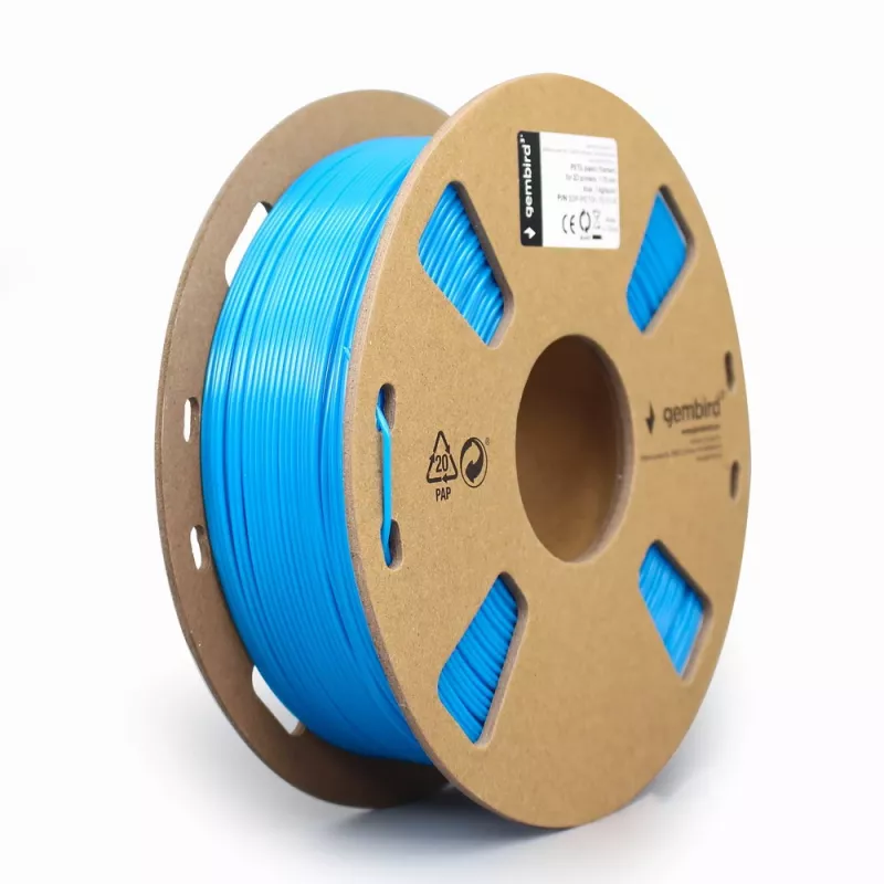 3D-Druckmaterial Gembird 3DP-PETG1.75-01-B Polyethylenterephthalatglykol PETG Blau