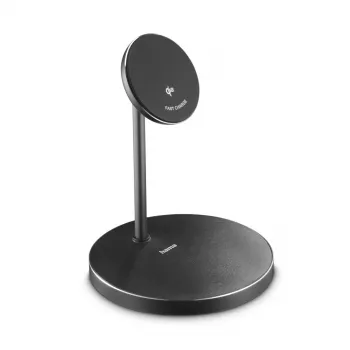 Hama 00201737 mobiles Ladegerät Kopfhörer, Smartphone Schwarz USB Kabelloses Laden Schnellladung Indoor