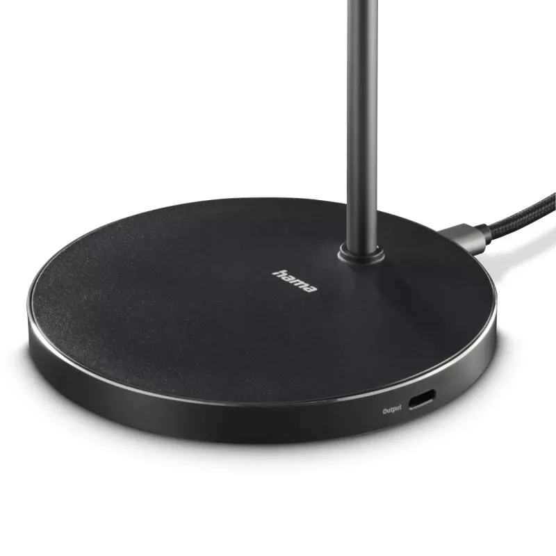 Hama 00201737 mobiles Ladegerät Kopfhörer, Smartphone Schwarz USB Kabelloses Laden Schnellladung Indoor