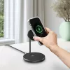 Hama 00201737 mobiles Ladegerät Kopfhörer, Smartphone Schwarz USB Kabelloses Laden Schnellladung Indoor