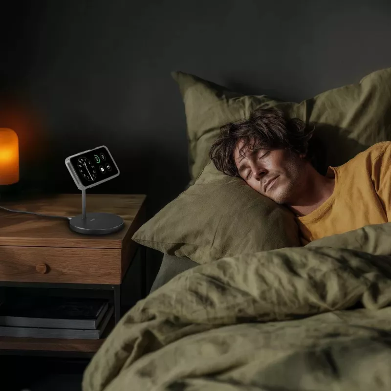 Hama 00201737 mobiles Ladegerät Kopfhörer, Smartphone Schwarz USB Kabelloses Laden Schnellladung Indoor