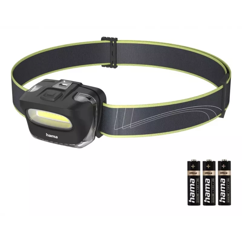 Hama HL110 Schwarz, Blau, Gelb Stirnlampen-Taschenlampe COB LED