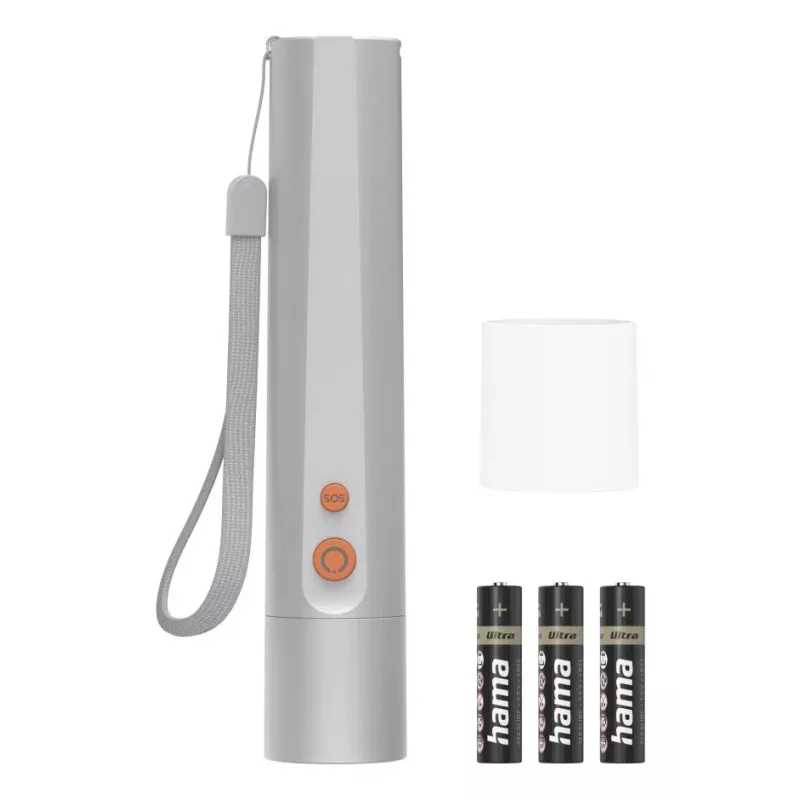 Handleuchte Hama FL250 LED 3W Aluminium Silber