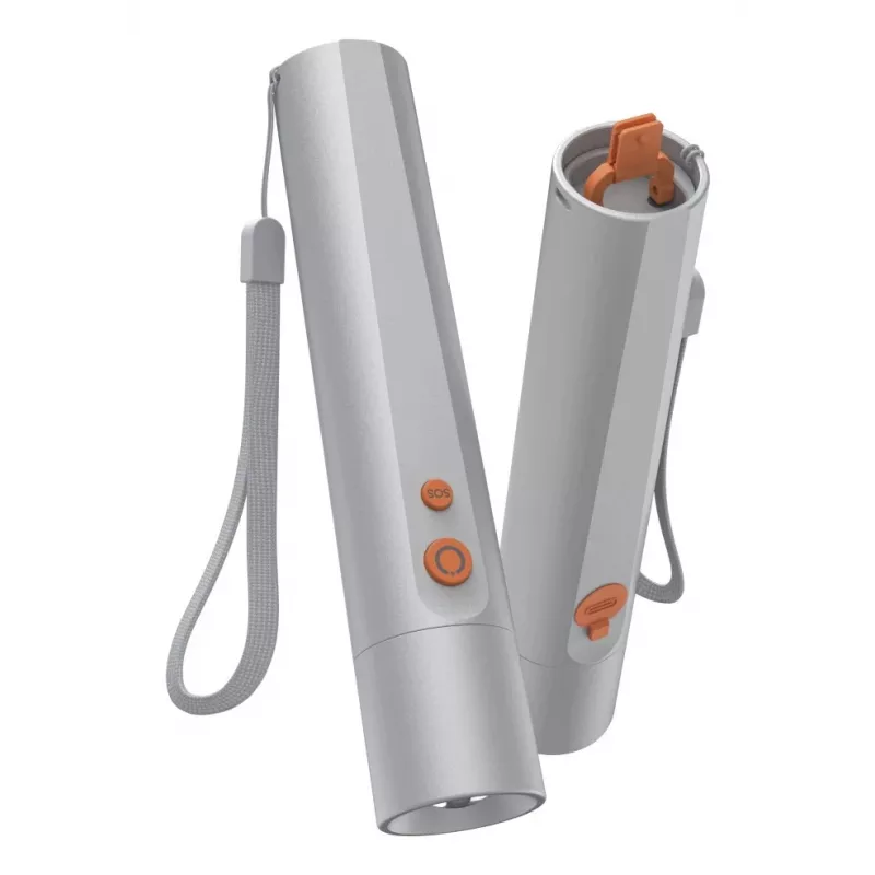 Handtaschenlampe Hama FL350-C Silber LED 3W USB wiederaufladbar