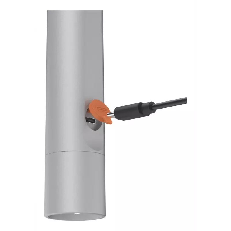 Handtaschenlampe Hama FL350-C Silber LED 3W USB wiederaufladbar