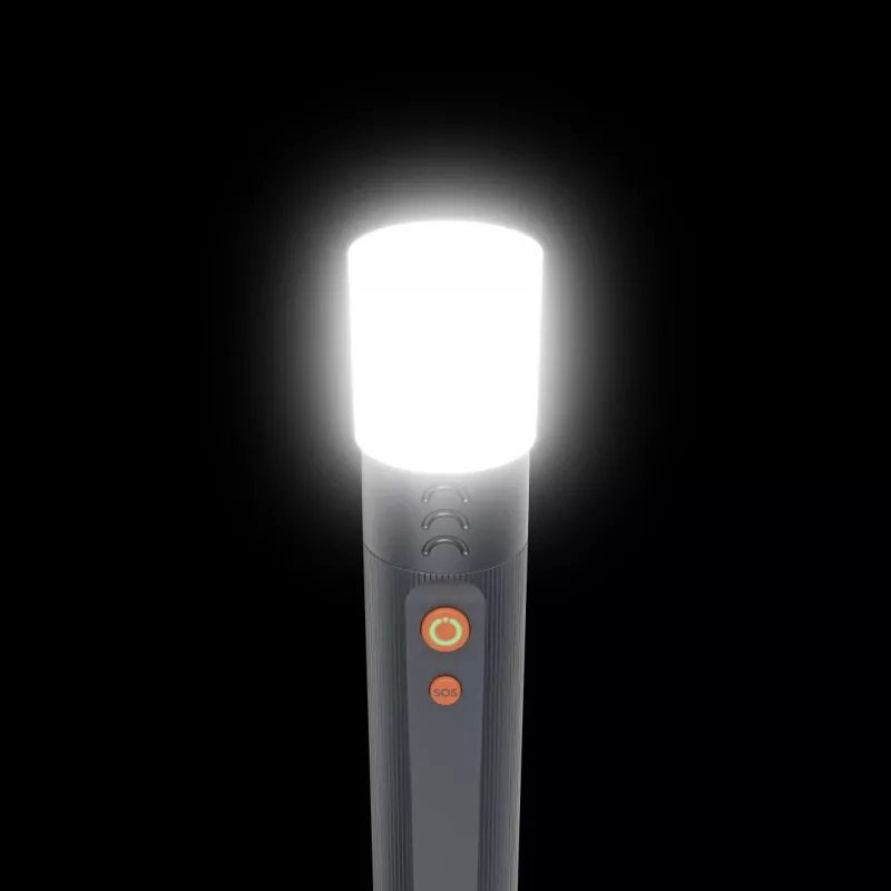 Rechargeable LED Flashlight HAMA FLX1200-C — aluminum, shockproof, 4 modes + SOS