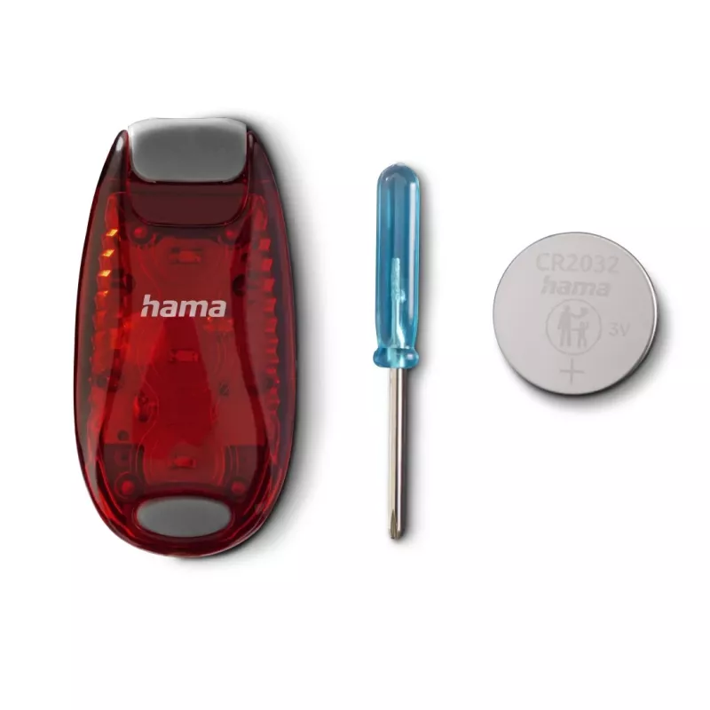 LED-Lampe Hama SL-DUO Grau Rot Batterie CR2032 55mm 28mm 20mm