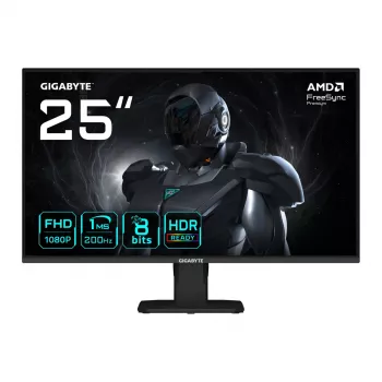 GIGABYTE GS25F2 25 Zoll FHD Gaming-Monitor – 1920 x 1080, 200 Hz, 1 ms, 300 cd/m², Display HDR 10, HDMI 2.0, DisplayPort 1.4