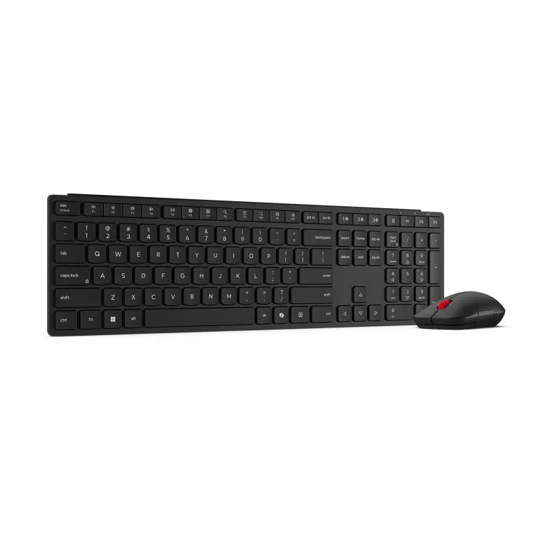 Lenovo 4X31S04810 Tastatur Maus enthalten Büro RF Wireless + Bluetooth US Englisch Schwarz