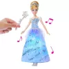 Disney Princess Verzaubertes Ballkleid Cinderella Modepuppe mit Licht & Sound, inspiriert vom Film