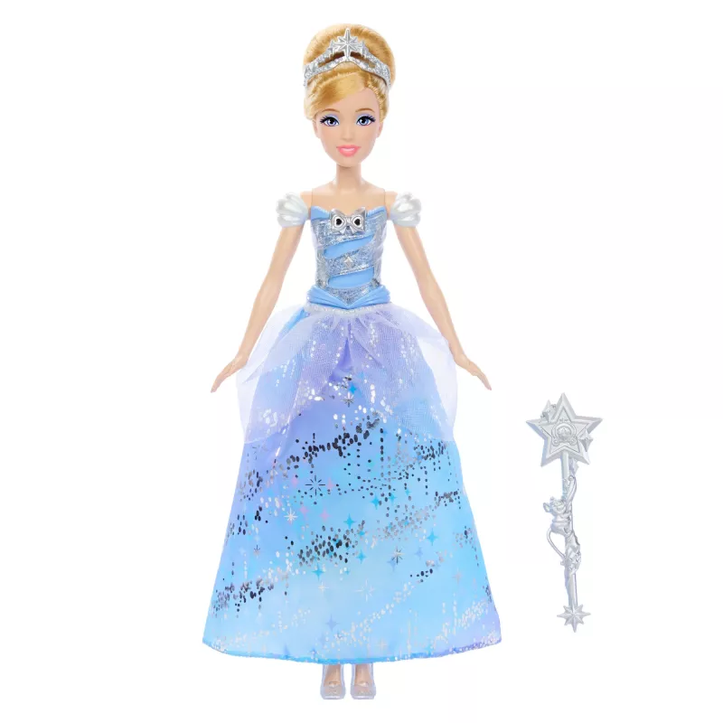 Disney Princess Verzaubertes Ballkleid Cinderella Modepuppe mit Licht & Sound, inspiriert vom Film