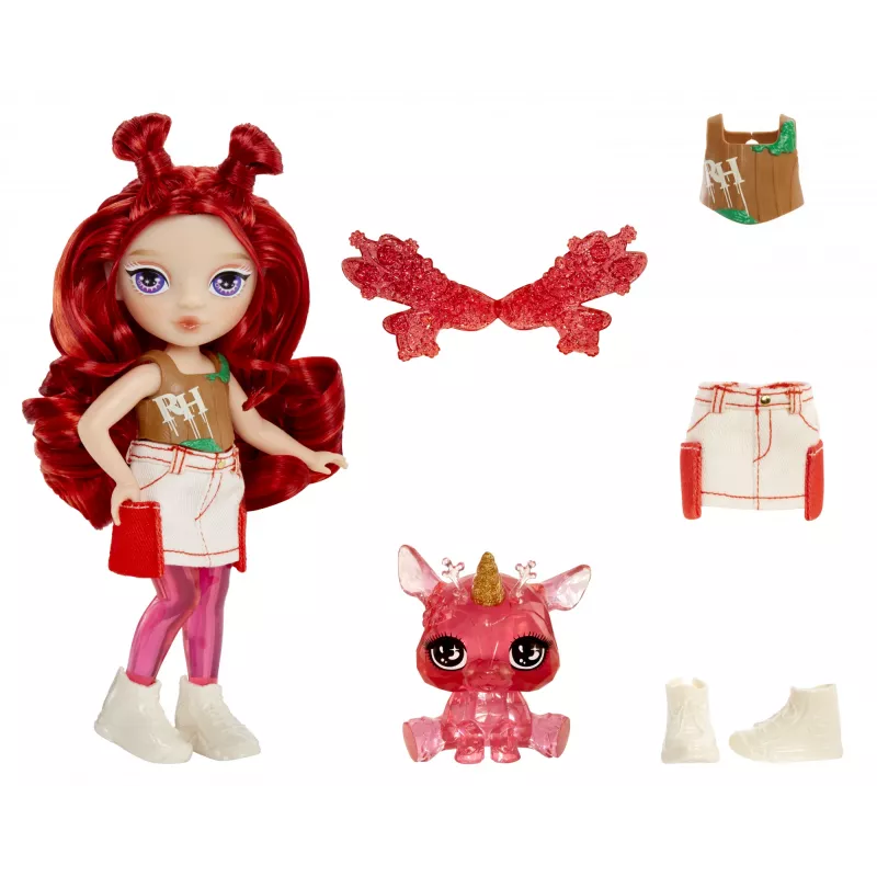 Rainbow High Littles Rainbow Fantasy Fairies Puppe- Apple (Red)
