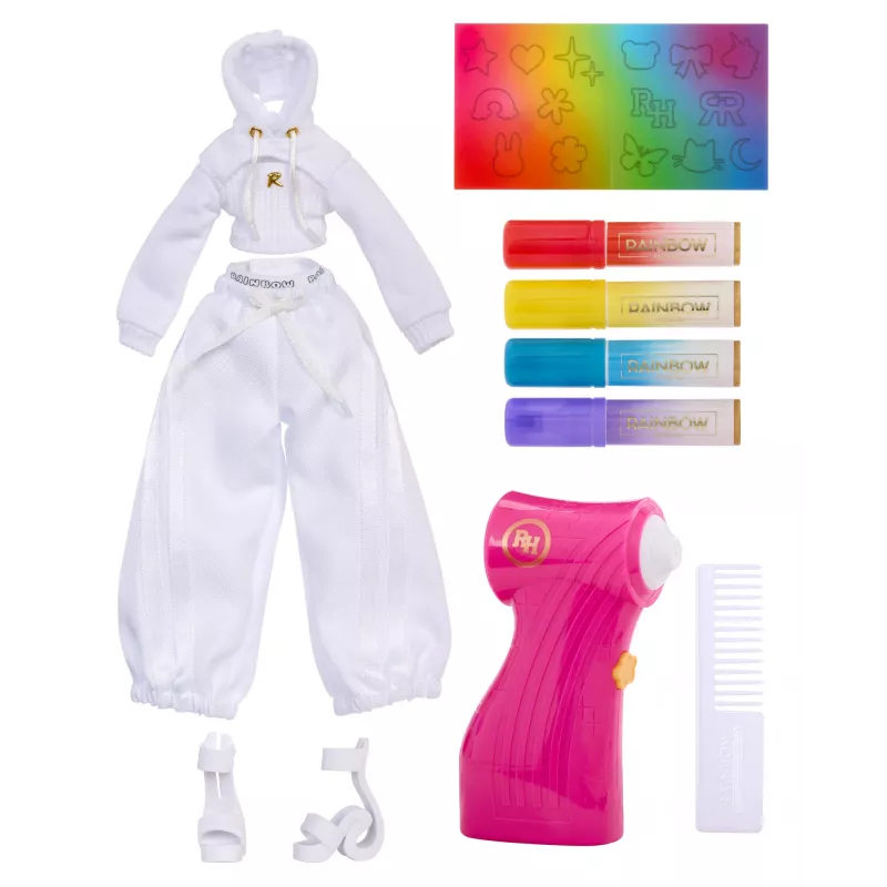 Rainbow High Air Brush & Create Fashion Dolls -Grüne Augen, Modepuppe, Weiblich, 4 Jahr(e), Junge/Mädchen, 280 mm, Mehrfarbig