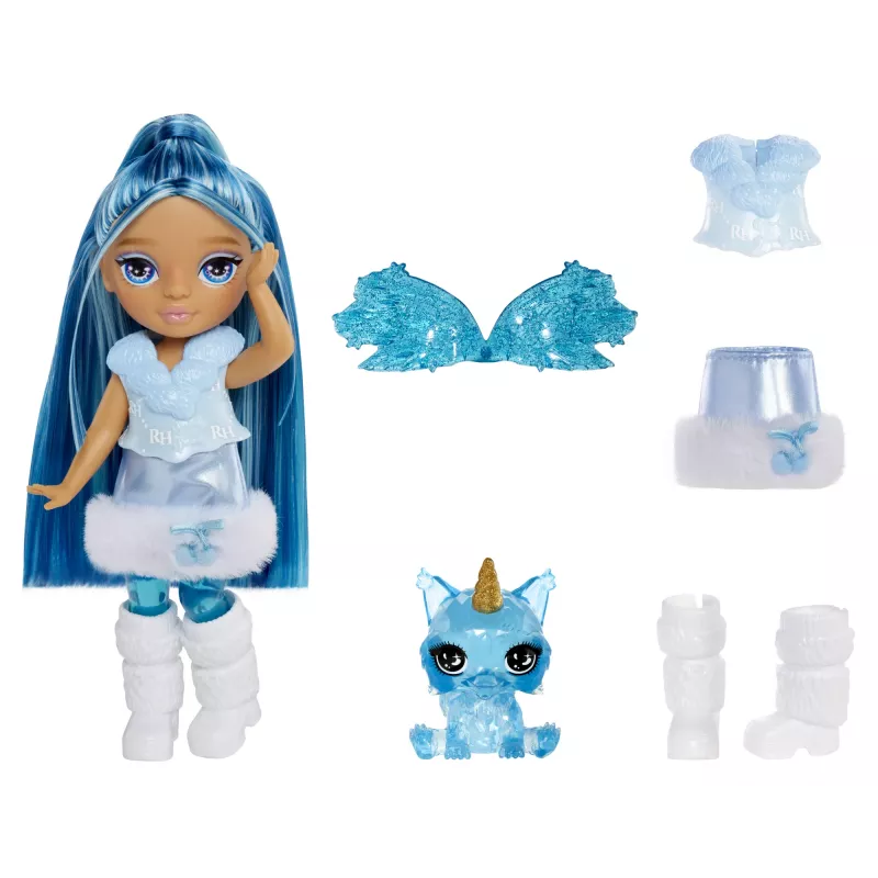 Rainbow High Littles Rainbow Fantasy Fairies Puppe- Sapphire (blau)