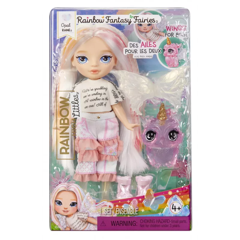 Rainbow High Littles Rainbow Fantasy Fairies Puppe- Opal (Rainbow)