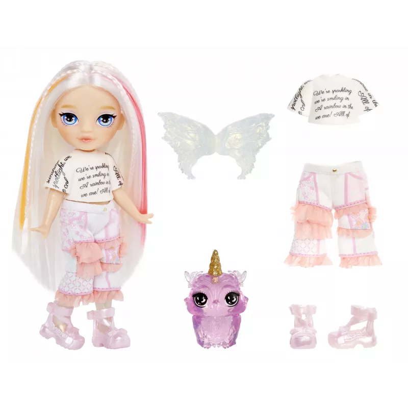 Rainbow High Littles Rainbow Fantasy Fairies Puppe- Opal (Rainbow)