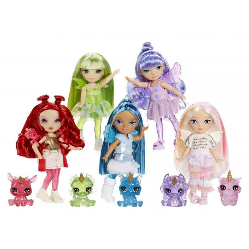 Rainbow High Littles Rainbow Fantasy Fairies Puppe- Opal (Rainbow)