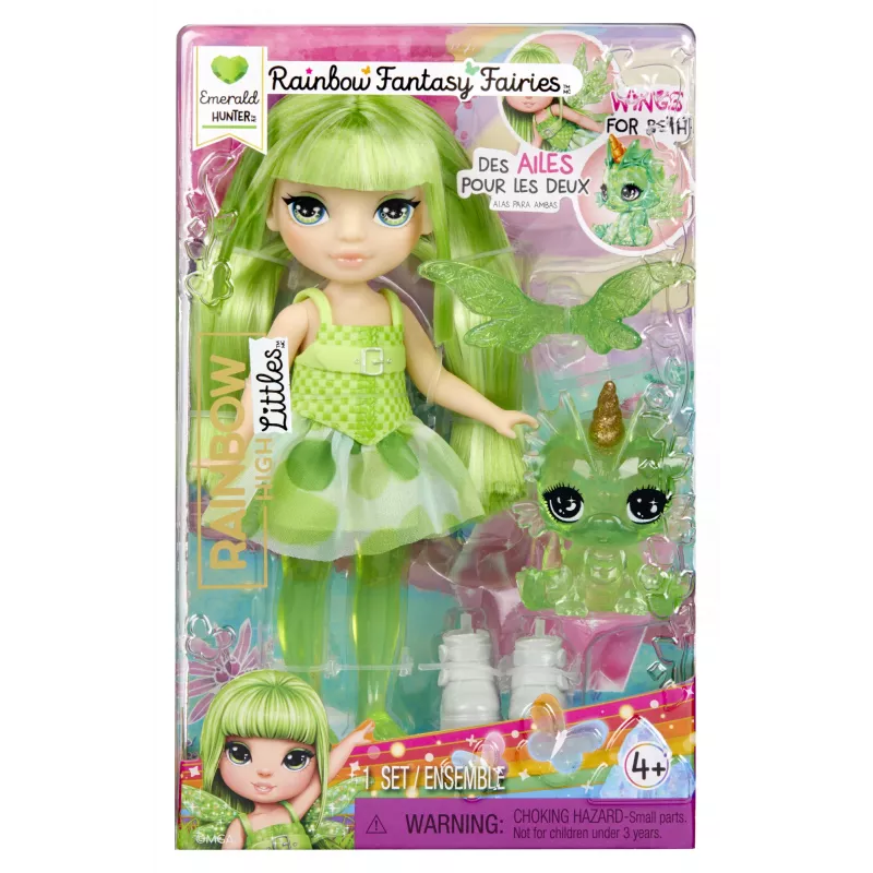 Rainbow High Littles Rainbow Fantasy Fairies Puppe - Emerald (Grün)