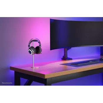 Kopfhörerständer Neomounts ADS11-170SL — Desktop-Halterung aus Aluminium für Over-Ear- und On-Ear-Kopfhörer