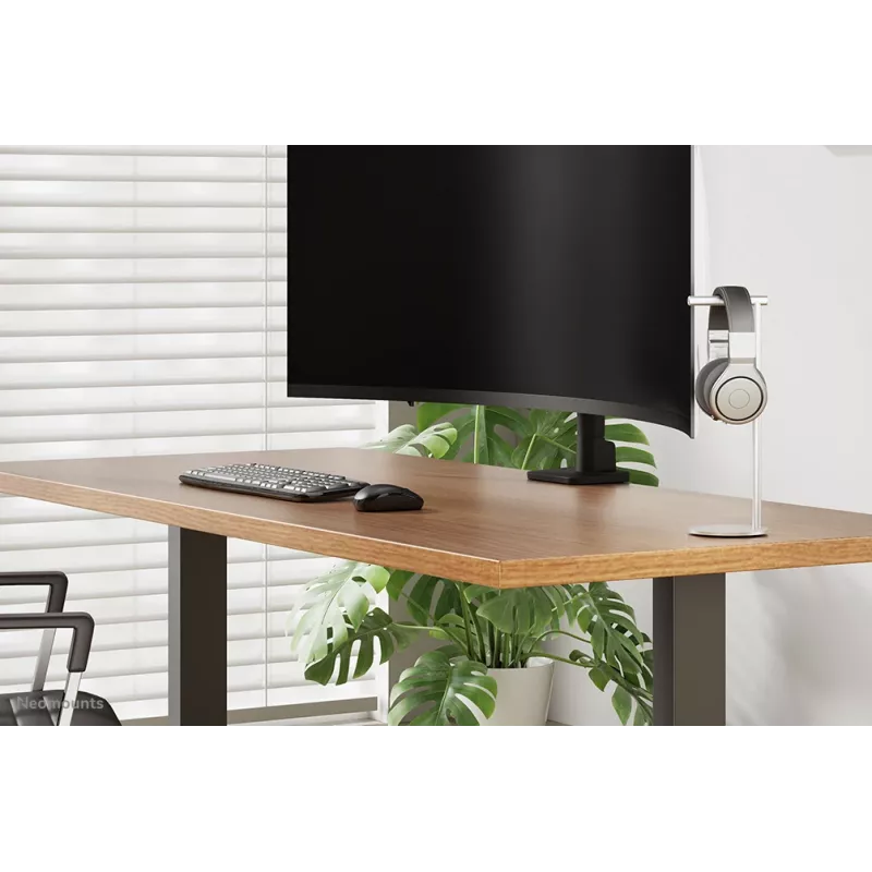 Kopfhörerständer Neomounts ADS11-170SL — Desktop-Halterung aus Aluminium für Over-Ear- und On-Ear-Kopfhörer