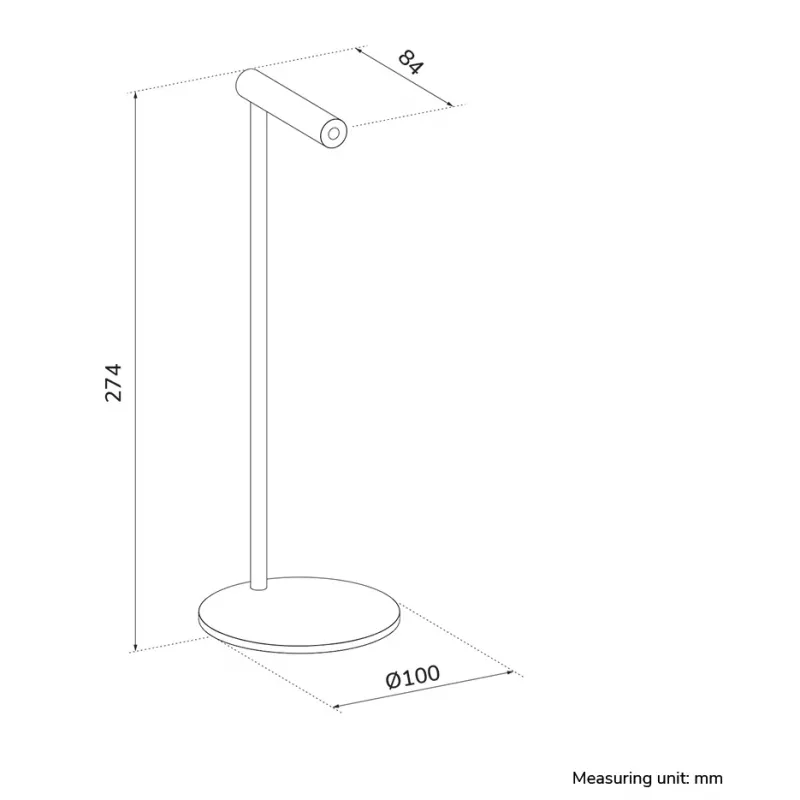 Kopfhörerständer Neomounts ADS11-170SL — Desktop-Halterung aus Aluminium für Over-Ear- und On-Ear-Kopfhörer