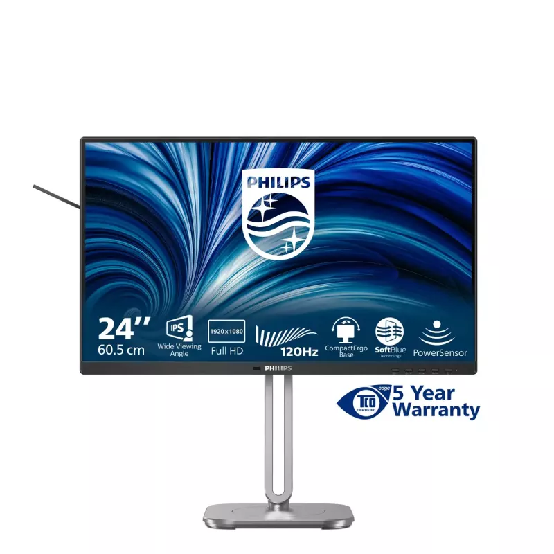 Philips 4000 series 24B2N4200/00 Computer-Monitor 60,5 cm (23,8 Zoll) 1920 x 1080 Pixel Full HD LCD Grau